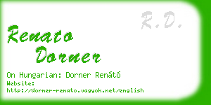 renato dorner business card
