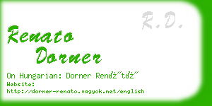 renato dorner business card